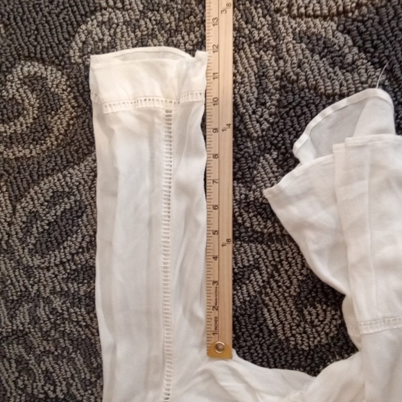 Maeve White Bell Sleeve Blouse Whimsygoth Fairy  and Tiered Design Womens Medium - Picture 8 of 10